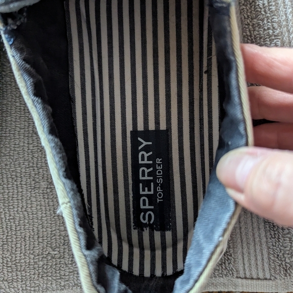 Sperry Men's Gray and Tan Boat Shoes - Picture 4 of 4